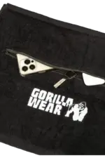 Zip Pocket Gym Towel - Black - Bilde 2